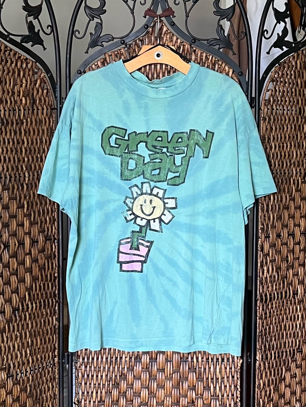 S Green Day Oversized Cotton Band Tee H&M